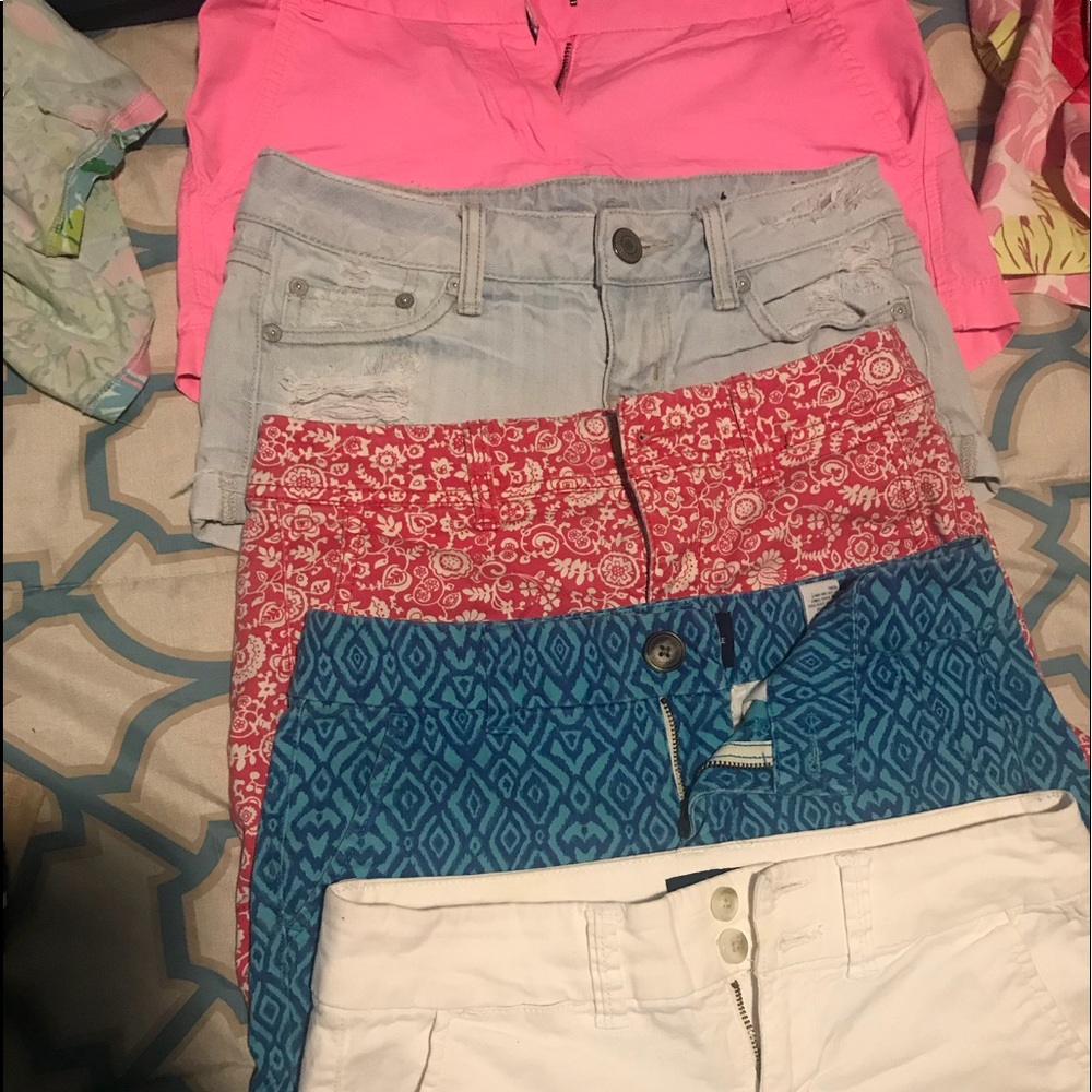 American eagle shorts all but top are jcrew